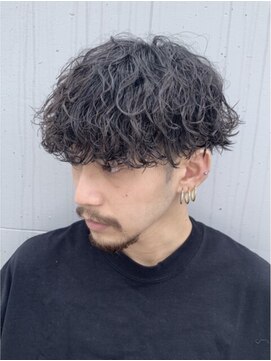 フィフス 原宿(fifth) 原宿ゆるめ波巻きスパイラルパーマメンズカットラウンドマッシュ