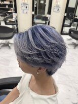 リード 渋谷店(REEED) 《メンズブリーチカラー》ルーツカラー×ブルーパープル