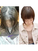 チチカカ(chichikaka)&nbsp;【チチカカ】前髪が割れて下りない＆額が短い同時改善縮毛矯正