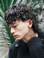 フィフス 大分(fifth)&nbsp;大分シャドウパーマメンズカットラウンドマッシュツーブロック