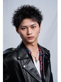スパイキーショートツーブロックアップバングスウィングショート