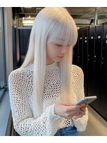 ヘアーメイク コラソン(hair make corazon)&nbsp;1黒髪ボブルフネビージュ小顔ワンレンダークアッシュ
