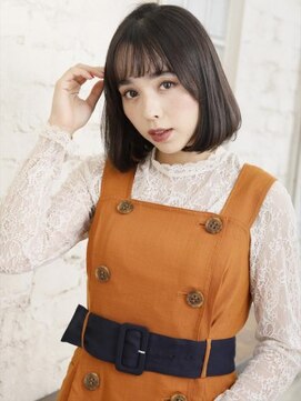 ミンクス 青山店(MINX) 透け感バング×ワンレンボブ