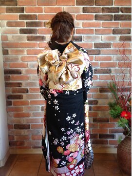デビュー 振袖の着付け