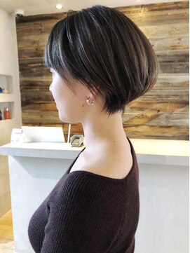 アイティー バイ アルバム 浦和店(IT by ALBUM) ソフトくびれショート_ココアブラウンフリンジウェーブ_ba275182