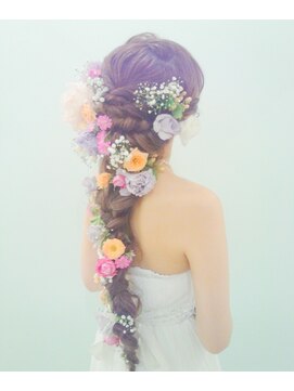 ブラウ ネイル パーティー(Blau Nail Party) 編み込みprincessスタイル