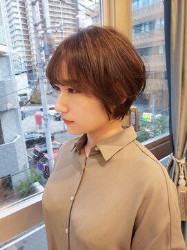 ロンドプロフィール 浦和(Lond profil) 浦和ショートヘアショートカット韓国白髪ぼかし白髪染めボブ