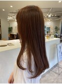 フェミニティピンク×レッドのツヤカラー