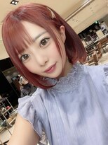 AFLOAT GINZA【仲道 弘泰】ピンクが可愛いぱっつん前髪