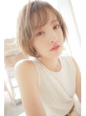 WAtoWA_ボブ_グレージュ_デザインカラー_似合わせカット