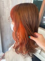 ココカラヘアー ニコ(cococara hair nico) デザインカラー/インナーカラー/オレンジ