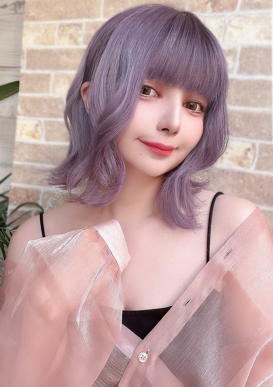 ☆CAPSULE☆ラベンダーパープル＆ボブヘア：L171348950｜カプセル