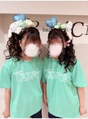 体育祭盛り髪ヘアセット