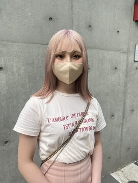 ペレ 栄店(PELE) ホワイトピンク×ミディアム☆