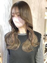 サクラ 岐阜(SAKURA)&nbsp;韓国風巻き髪！ブリーチなし透明感グレージュ　岐阜美容室