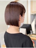小顔ボブ×美髪[ぱつっとボブ/縮毛矯正/横浜韓国]