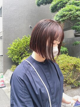 バド(bado) ピンクブラウン×ボブ