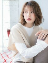 アルバハナレ 横浜(αlba HANARE)&nbsp;関内/髪質改善/シースルー前髪×大人ミディアムボブ♪a