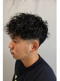 波巻きツイストスパイラルMIXパーマ