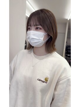 サンド 鹿児島中央(sand) ボブ　フルバング　ハッシュカット　イメチェン　似合わせカット