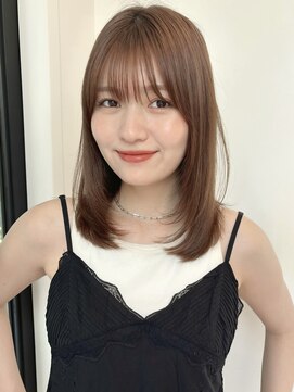 ローネス(LONESS) ミディアムレイヤー/レイヤーカット/ブラウンベージュ