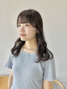 ヘアー アイス 御器所本店(HAIR ICI) 大人可愛い大人美人くすみカラーアッシュグレーベージュ