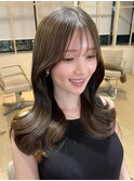 表参道アフロート張替　セミロングシルエット　お姉さんライン