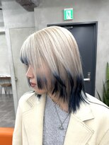 ニコ トウキョウ 渋谷(nico TOKYO)&nbsp;ホワイトカラーデザイン/ダブルカラー/ケアブリーチ/20代