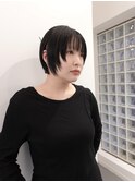 小顔顔まわりレイヤーショートカットシャギーカット