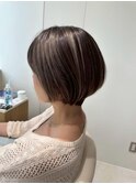 【ショートボブ】丸み◎上品◎細めハイライト/20代～50代◎