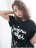 トレンド顔☆フェミポップ切りっぱなしウェーブボブ