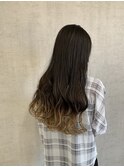 グラデーションカラー　裾カラーエンドカラー　ブリーチデザイン
