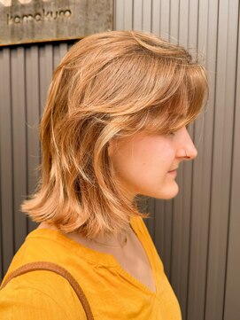 ノラ カマクラ(NORA kamakura) ミィデアムレイヤー/カーテンバング/流れるレイヤー