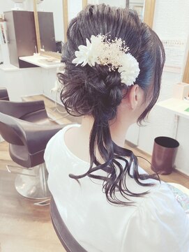 ビーンヘアスタジオ 蒲田(Bean hair studio) 浴衣にピッタリサイドポニー♪