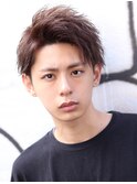 刈り上げツーブロックパーマショート