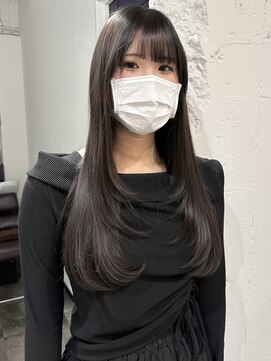 アルコイリスバイドールヘアー(ARCOIRIS by Dollhair) 顔まわりレイヤーカット韓国風ワンカールハッシュカットシャギー