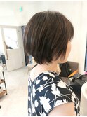 くびれショート・オリーブベージュ☆小顔