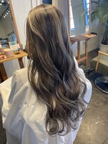 ムード マグ レーベル 南松本(MOOD Mag Label)&nbsp;20代30代◎透明感ハイライト×美髪レイヤーグレージュ