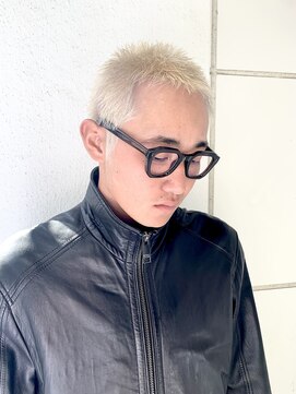 ミクマル(micmal) 大人カッコイイ冬メンズベリーショートボウズブロンド清潔感