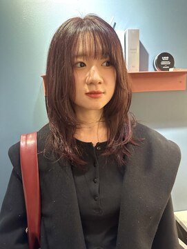 ハル ヘアスタジオ(haRu hair studio) ラク巻きレイヤーボルドー