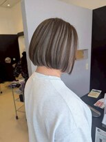 ヘアショップエヌアンドエー 久喜 栗橋店(hairshop N&A)&nbsp;おしゃれに染める白髪ぼかしハイライトミルクティベージュ