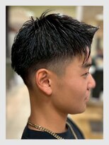 クリアオム 春日部(CLEAR homme)&nbsp;メンズ アップバング フェード ジェットモヒカン ツーブロック