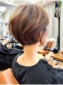 【30代/40代/50代】コンパクトショート/丸みショート/小顔/前髪