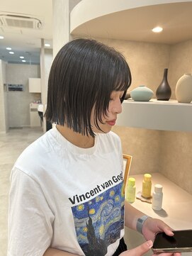 ラグアージュ 本店(RAG AGE) 切りっぱなしボブ×顔周りレイヤー