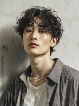 ダブルアール(RR MEN'S SALON) MEN’S/ニュアンスパーマ/ニュアンスウルフ/由比ヶ浜