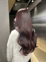 ペレ 原宿(PELE) ダークパープルナチュラルショート夏のヘアアレンジ原宿