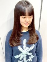 イチエ(ICHIE)&nbsp;レイヤーカット*セミロングヘア*前髪カット*顔周りレイヤー