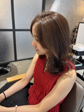 ウルヘアー 緑地公園(ulu hair) 白髪ぼかし透明感水素カラー上品レイヤー