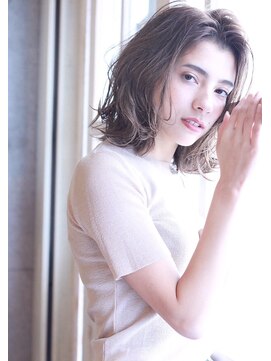 クロム バイ リエット(Chlom by Lietto) Chlom☆新宿 ハイライトベージュイルミナカラーミディアムボブ