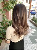 #外国人風 #バレイヤージュ #ハイトーン #新居浜
